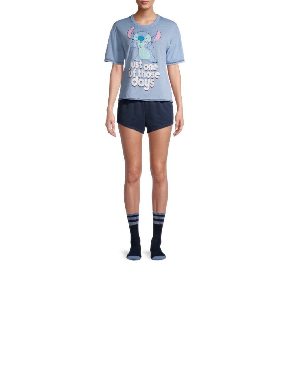 3-Piece Lilo Pajama Shorts Tee Socks Set Size 3X